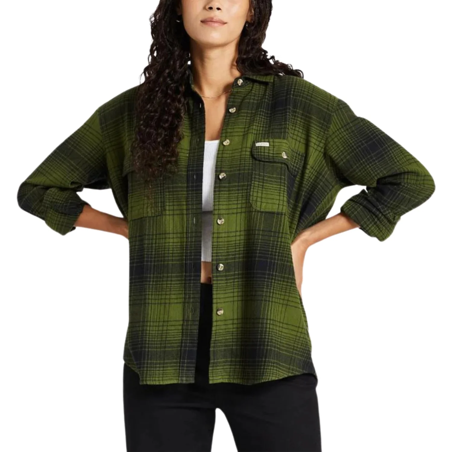 2024 Brixton Bowery Boyfriend Flannel - Women's