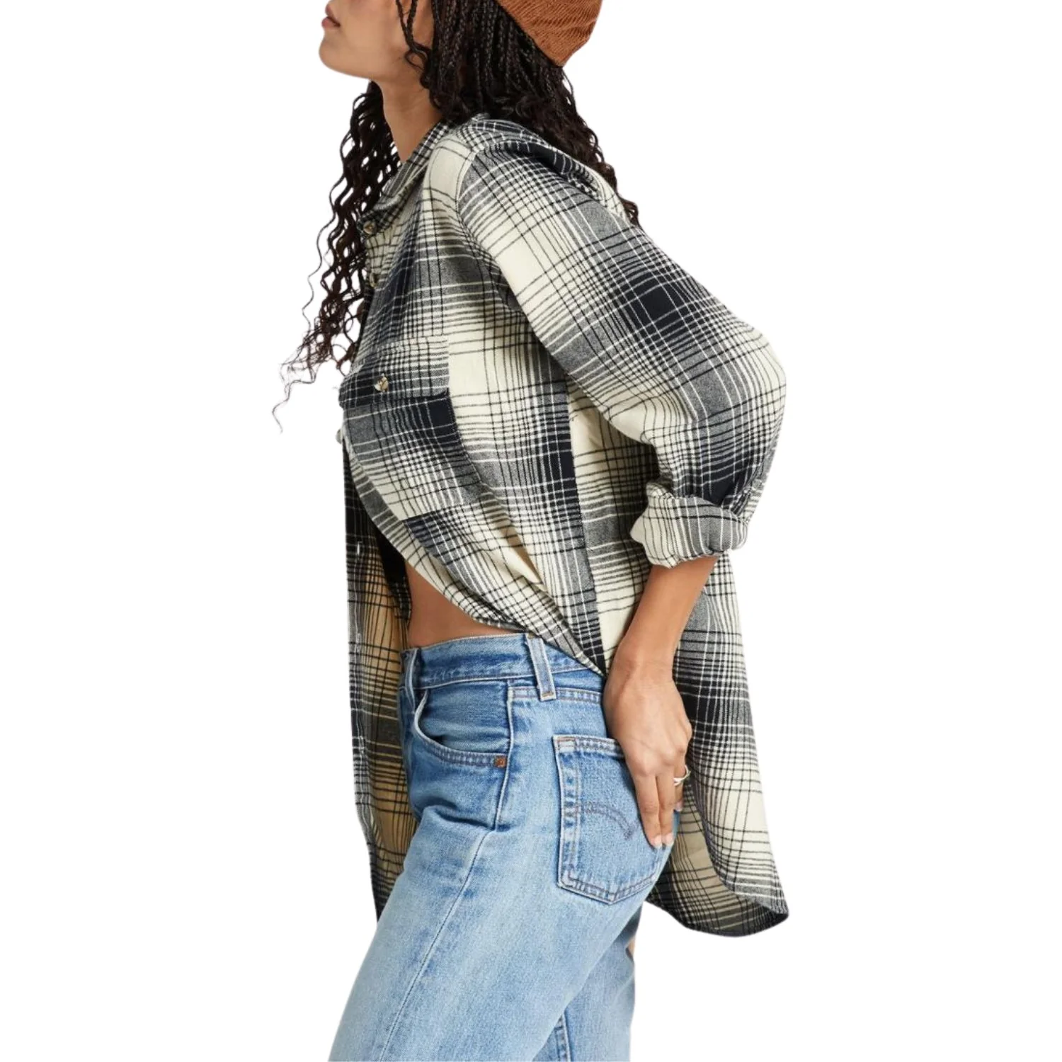 2024 Brixton Bowery Boyfriend Flannel - Women's - Image 4