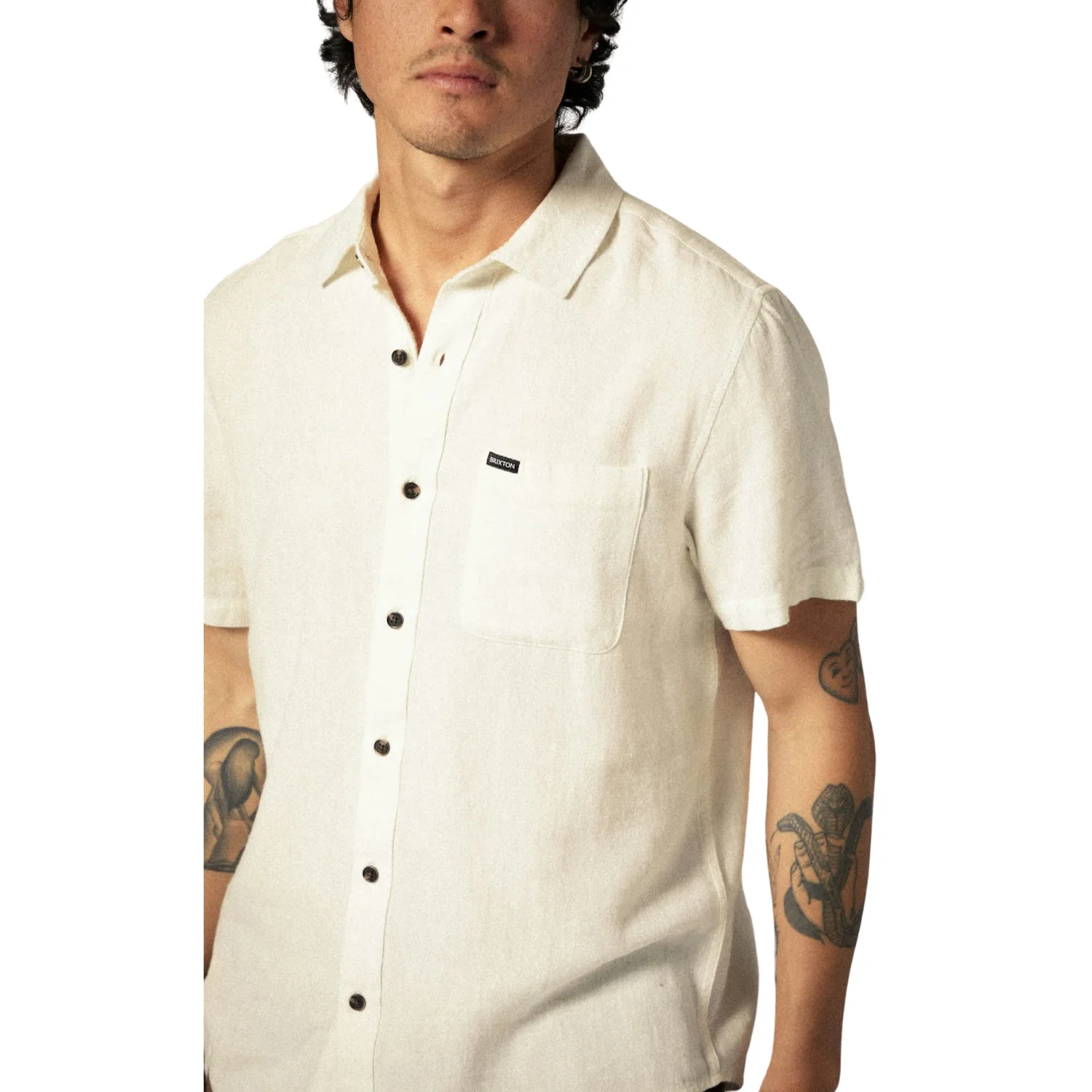 Brixton Charter Organic Cotton S/S Woven Shirt - Men's - Image 14