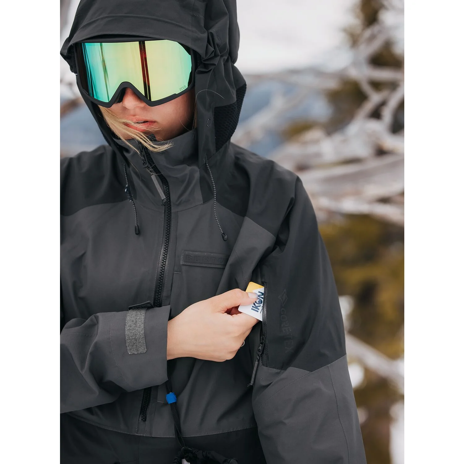 Burton Carbonate Gore-Tex 2L Anorak Jacket 2023 - Women's Snowboard Jacket - Image 10