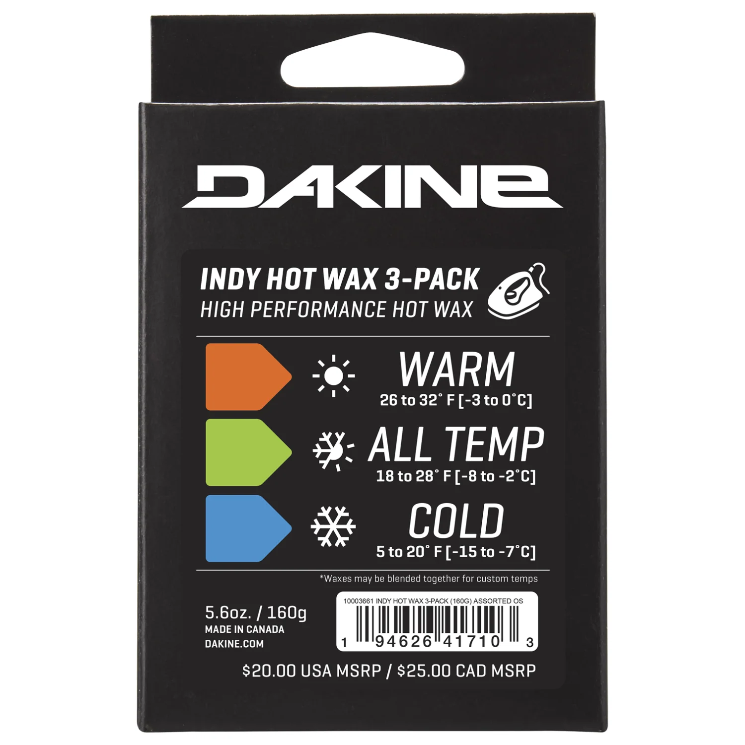 Dakine Indy Hot Wax 3-Pack