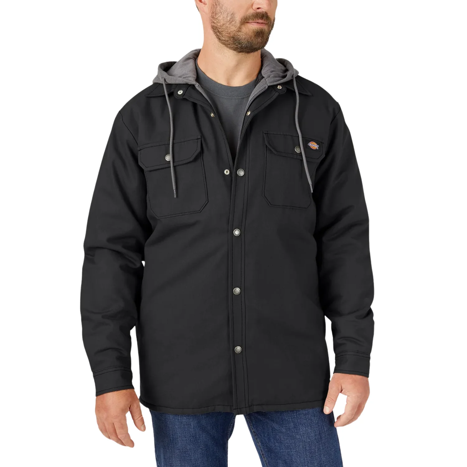 Dickies Men’s Fleece Hooded Duck Shirt Jacket - Men's