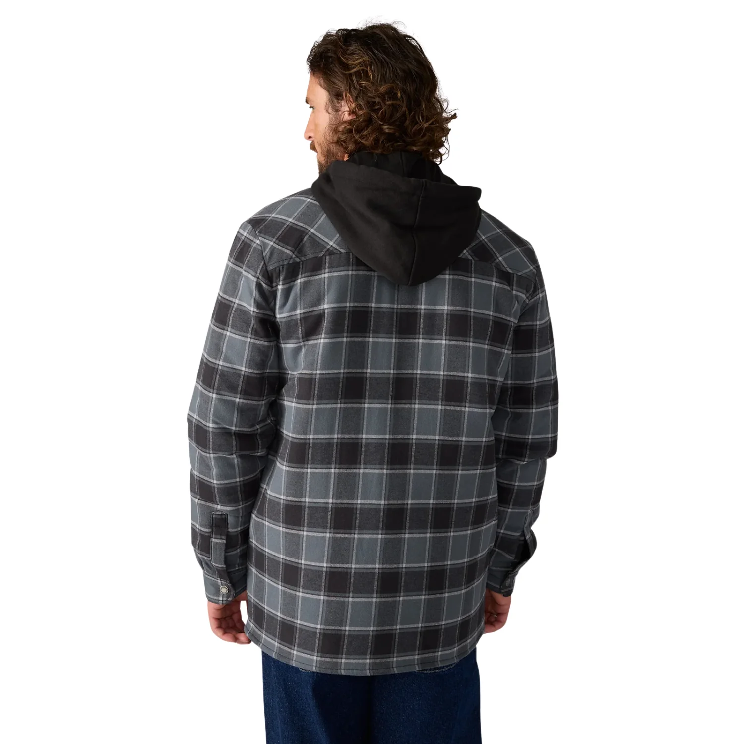 Dickies Water Repellent Flannel Hooded Shirt Jacket - Men's - Image 2