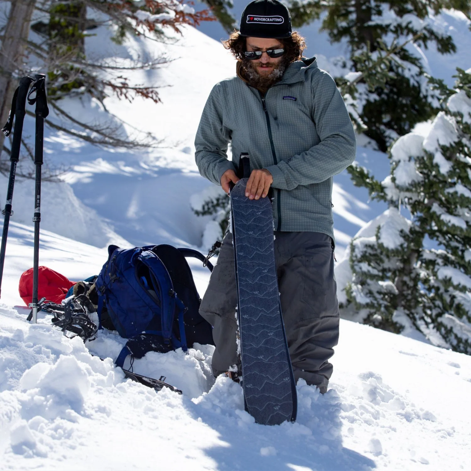 Jones Nomad Pro Splitboard Quick Tension Pre-Cut Skins - Image 6