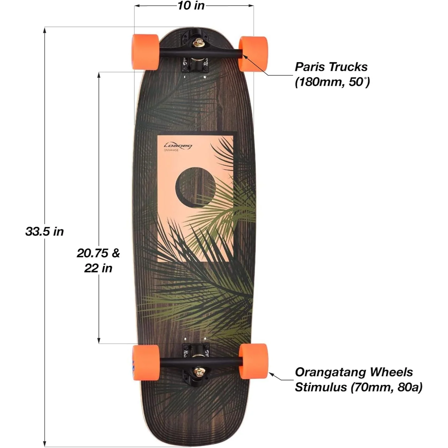 Loaded Omakase Palm Longboard Complete - Image 4