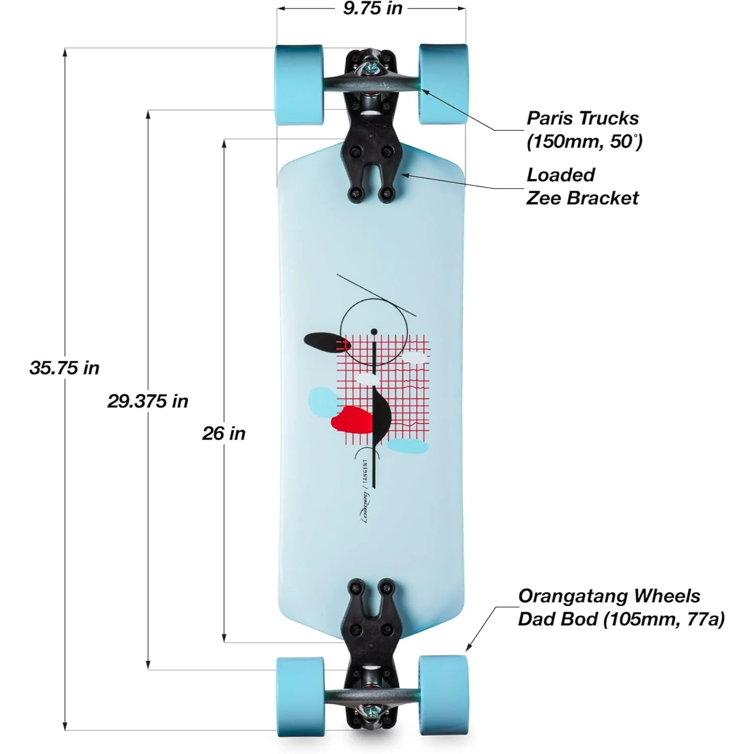 Loaded Boards Tangent Longboard Complete - Image 6