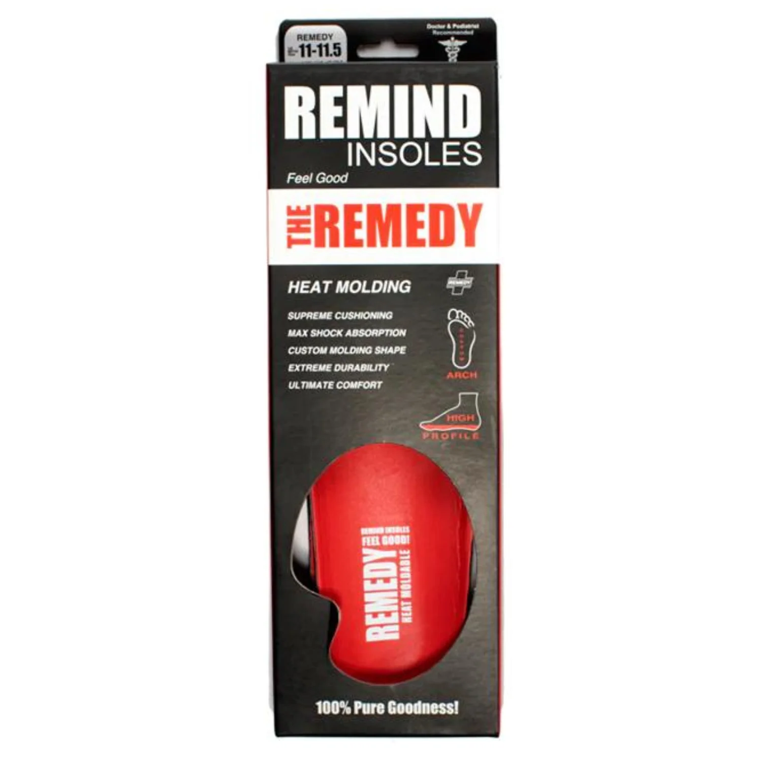 Remind Insoles The Remedy 6MM Custom Arch Heat Moldable Insoles - Image 3