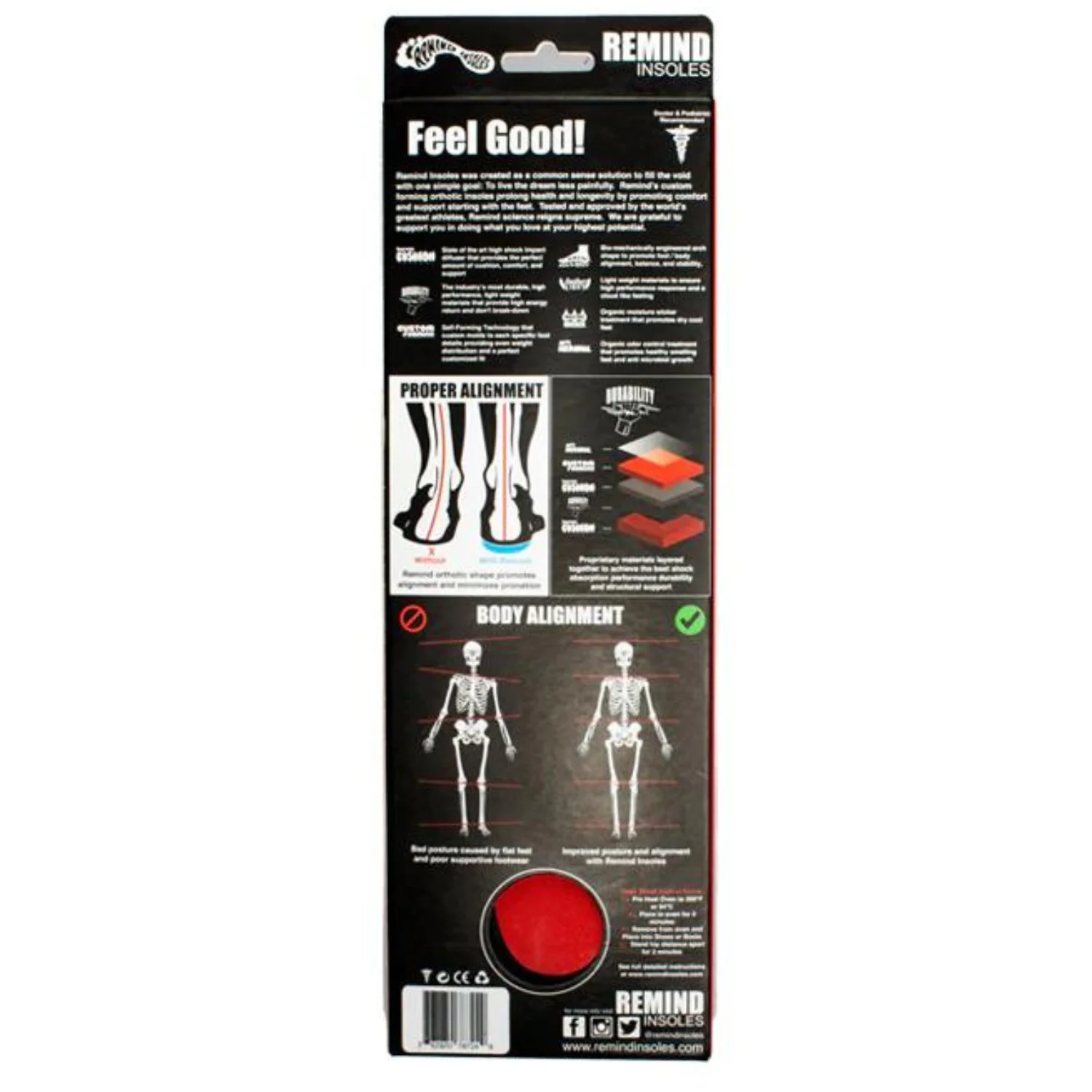 Remind Insoles The Remedy 6MM Custom Arch Heat Moldable Insoles - Image 4