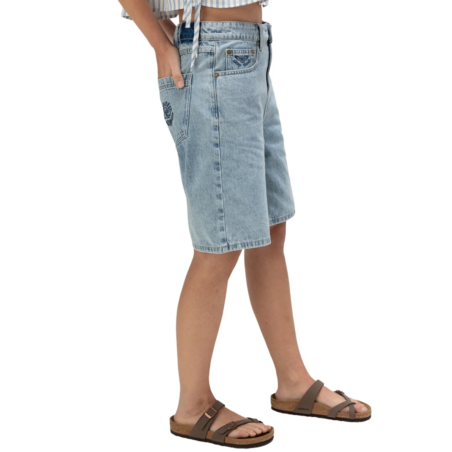 Rip Curl Aggie Relaxed Denim Short - Women's - Image 3