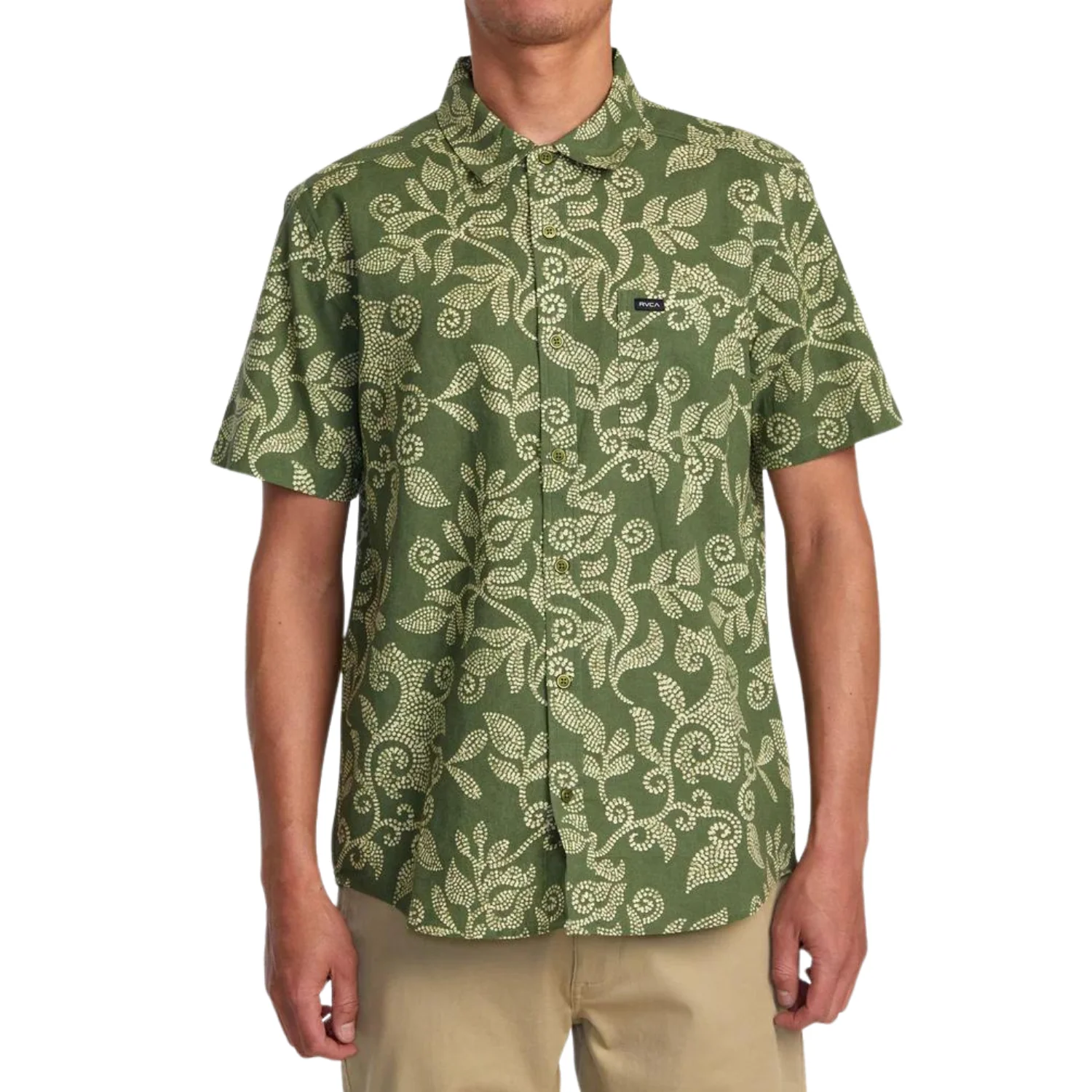 RVCA Rvgazi Short Sleeve Button Down Shirt - Men's - Image 3