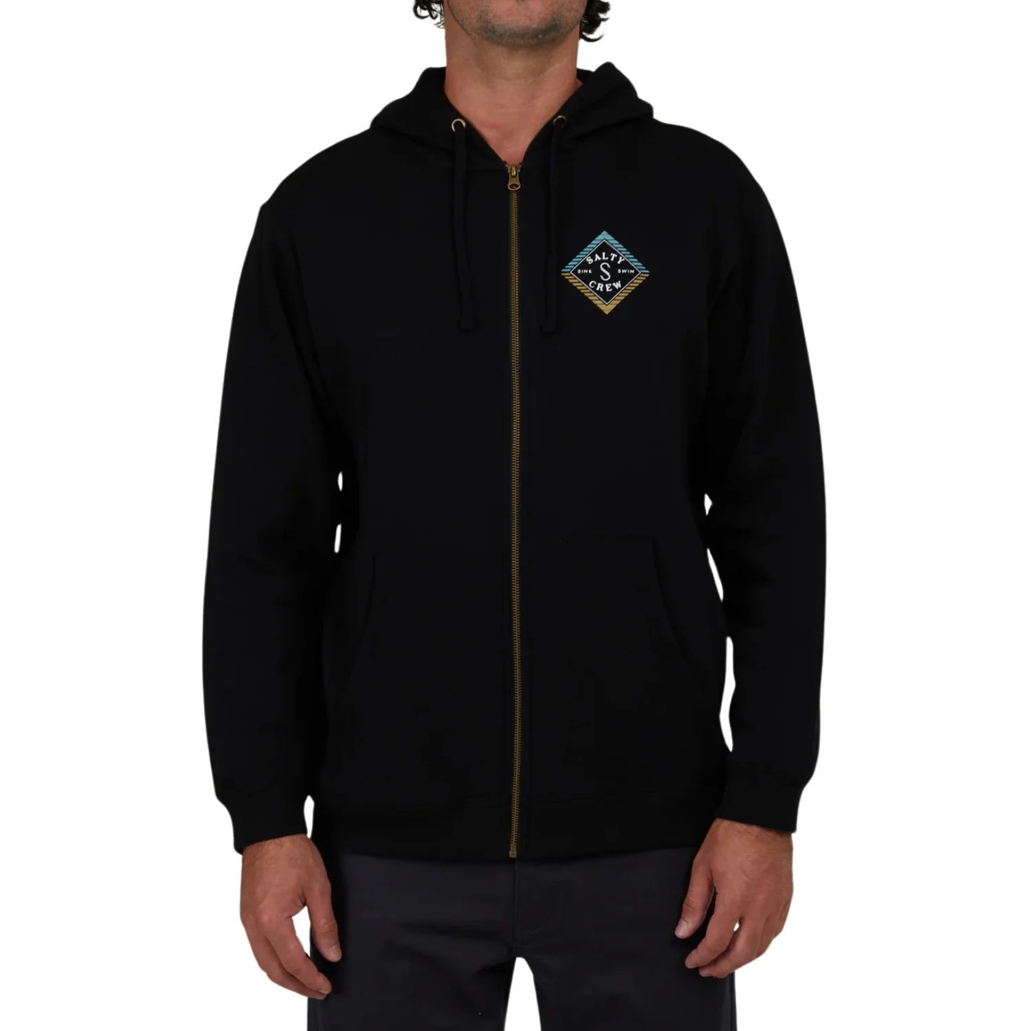 Salty Crew Faded Fleece Zip Hoody Sweatshirt - Men's - Image 2