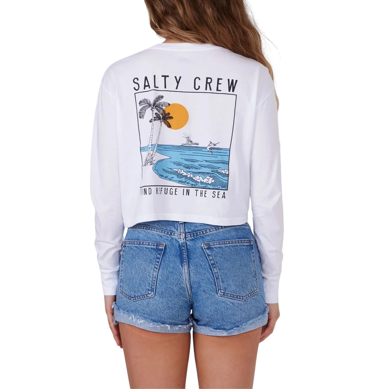 Salty Crew The Good Life L/S Crop Tee - Women's - Image 4
