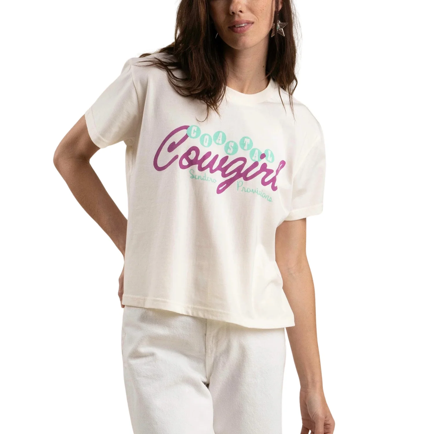 Sendero Coastal Cowgirl Crop S/S Tee - Women's - Image 4