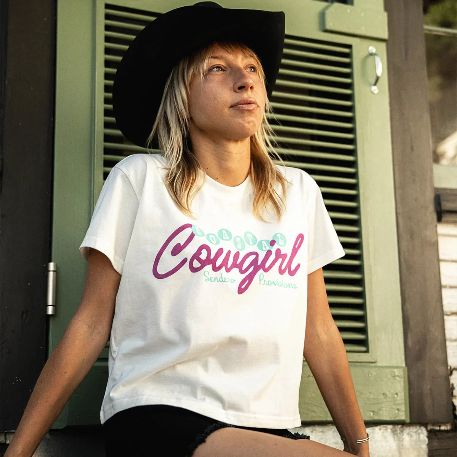 Sendero Coastal Cowgirl Crop S/S Tee - Women's - Image 6