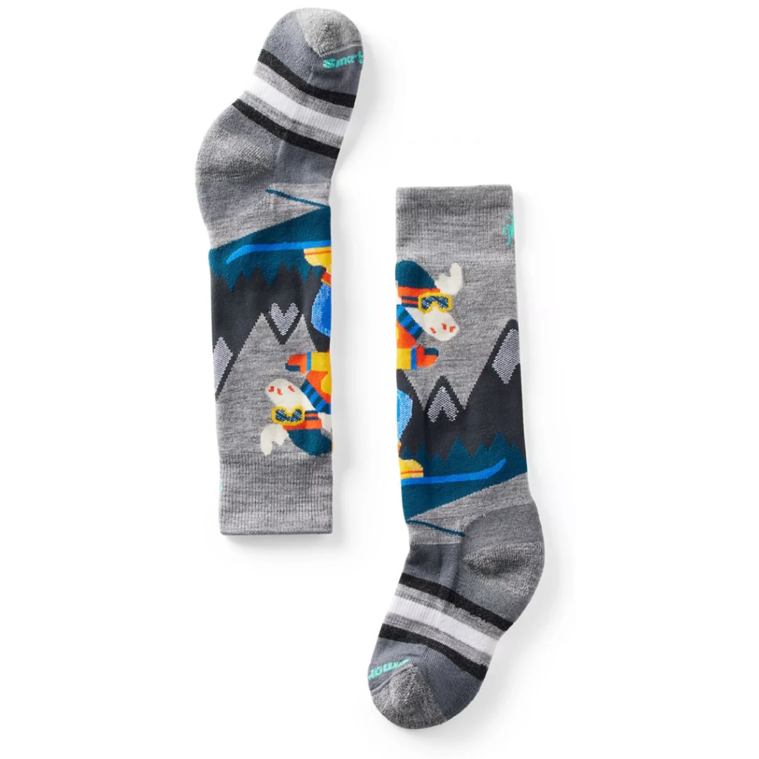 Smartwool Wintersport Full Cushion Mountain Moose Pattern OTC Socks 2024 - Kids' - Image 2