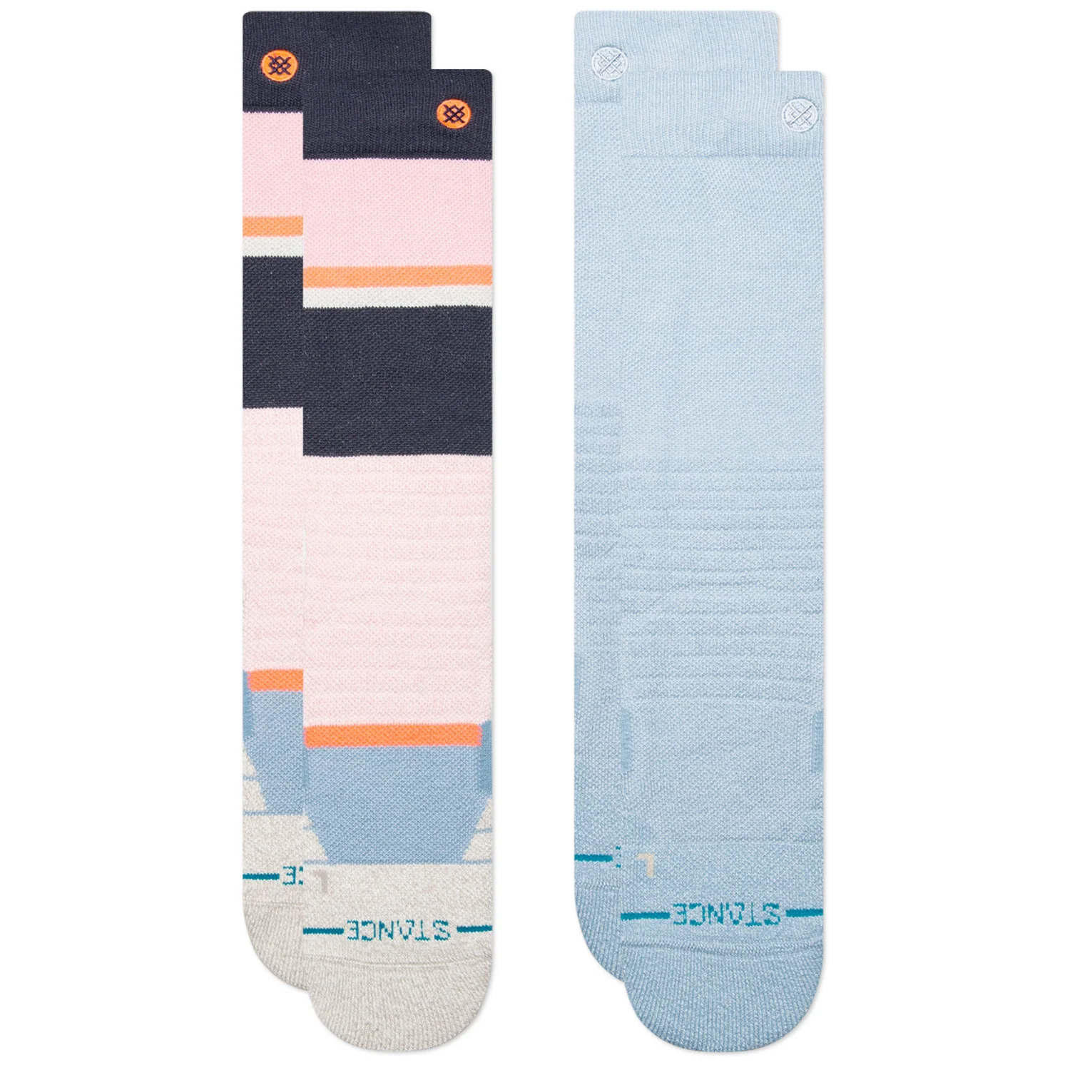 Stance Powdered Mid Poly Snow Sock 2 Pack 2025 - Women's