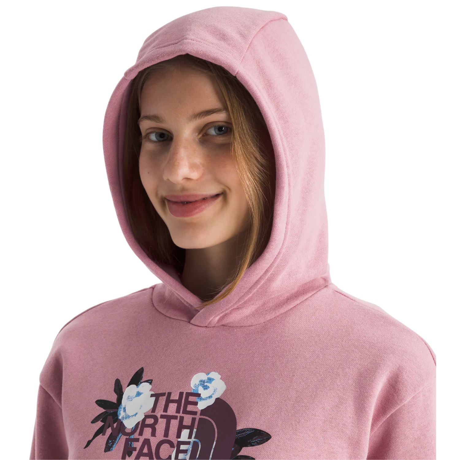 The North Face Teen Winter Floral Camp Fleece Pullover Hoodie 2025 - Girls' - Image 4