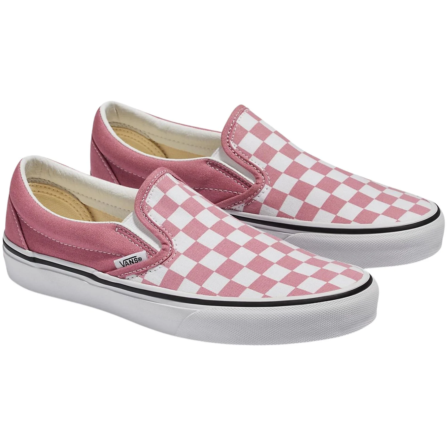 Vans Classic Slip-On Color Theory Checkerboard Foxglove Shoes - Women's - Image 2