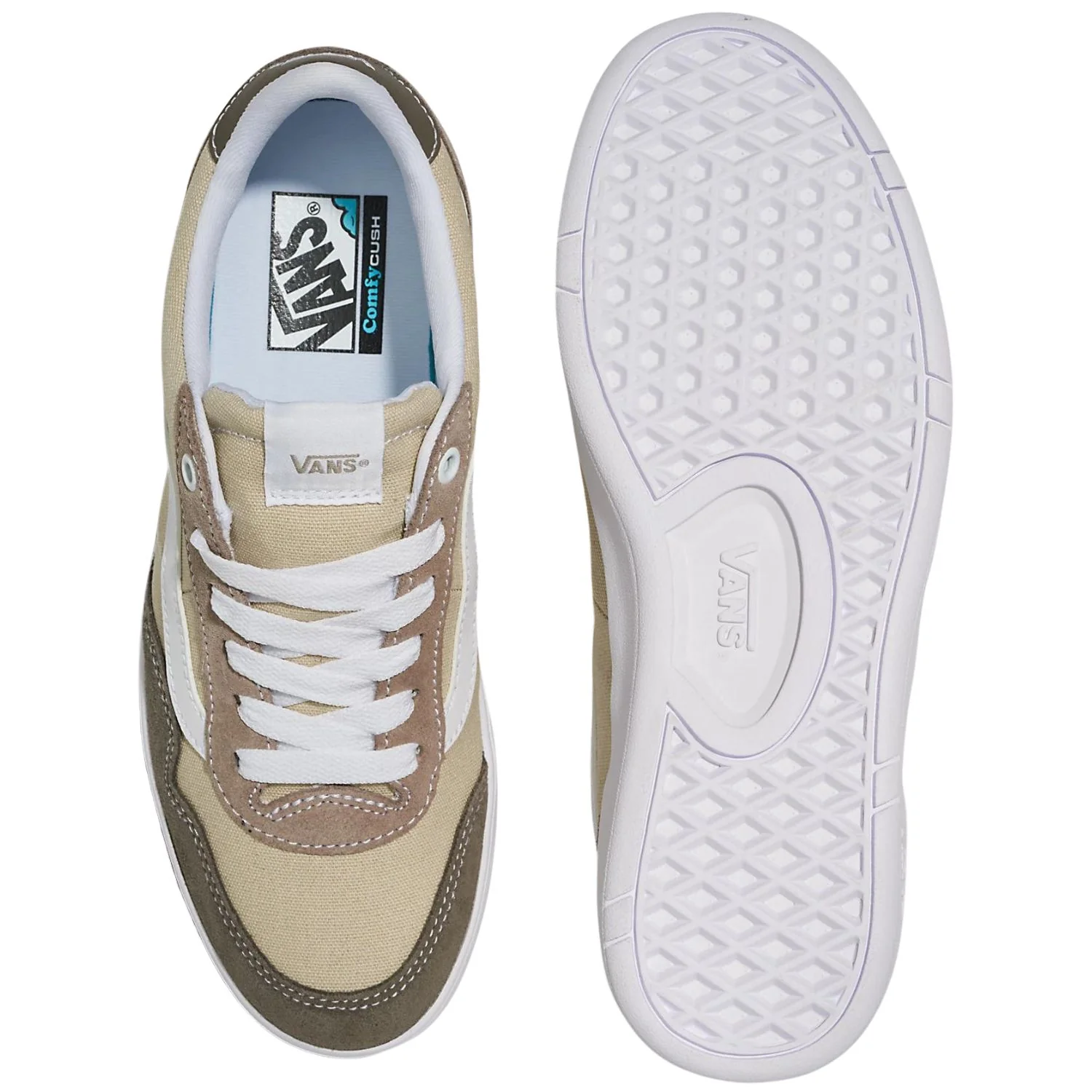 Vans Cruze Too Comfy Cush Multi Block Khaki/Multi - Men's - Image 4