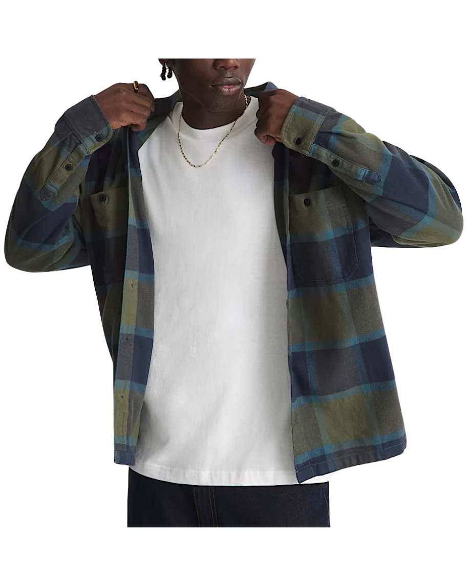 Vans Larkspur Plaid Flannel - Men's - Image 4