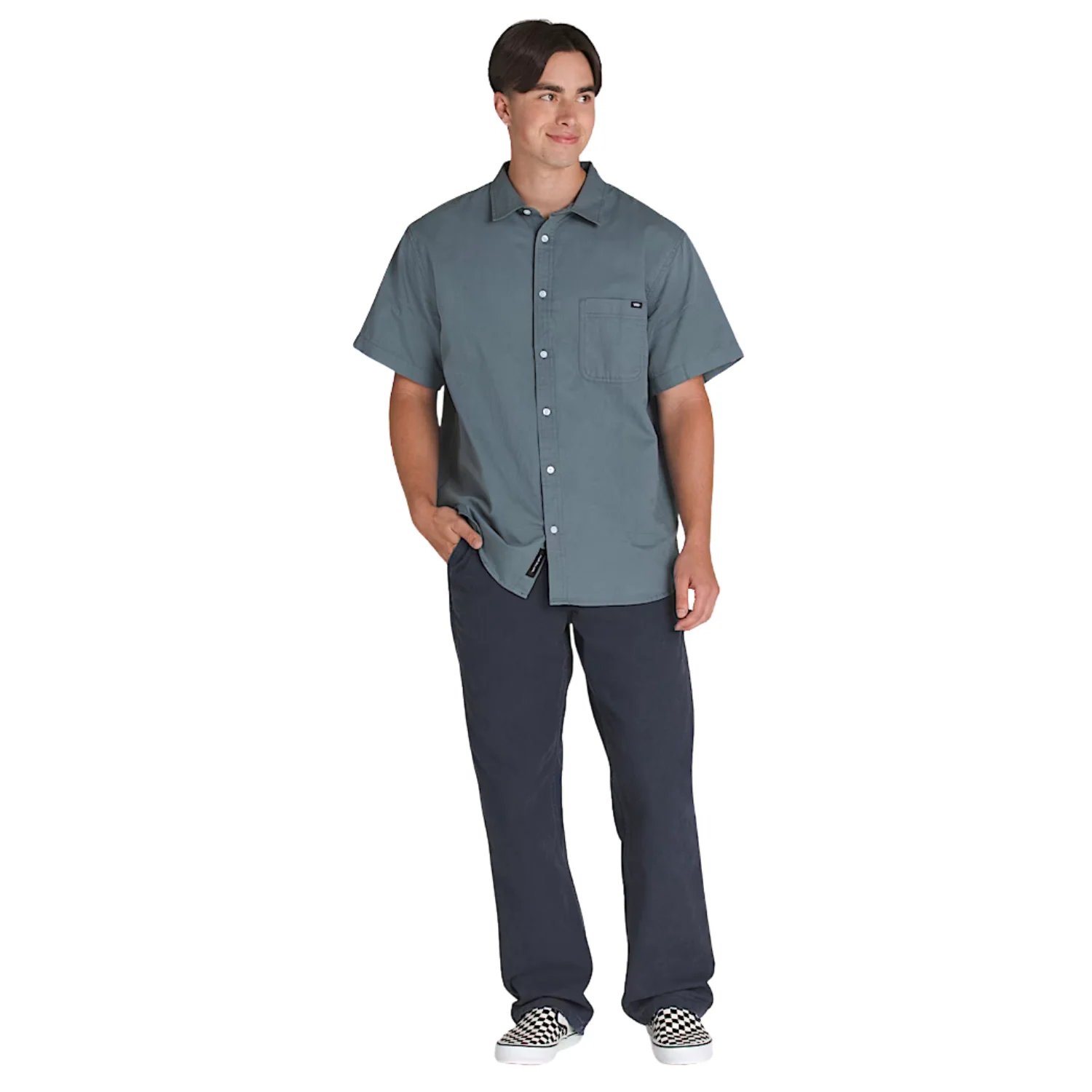 Vans Lawson Solid Short Sleeve Button Up - Men's - Image 3