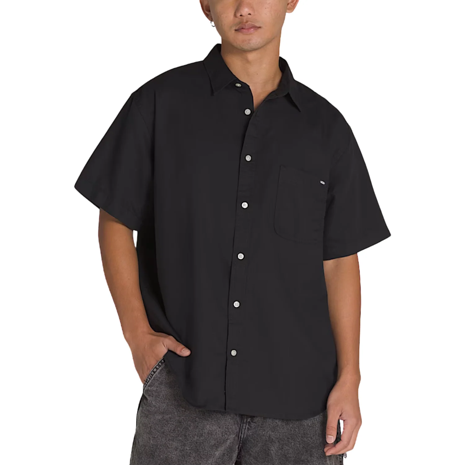 Vans Lawson Solid Short Sleeve Button Up - Men's - Image 4