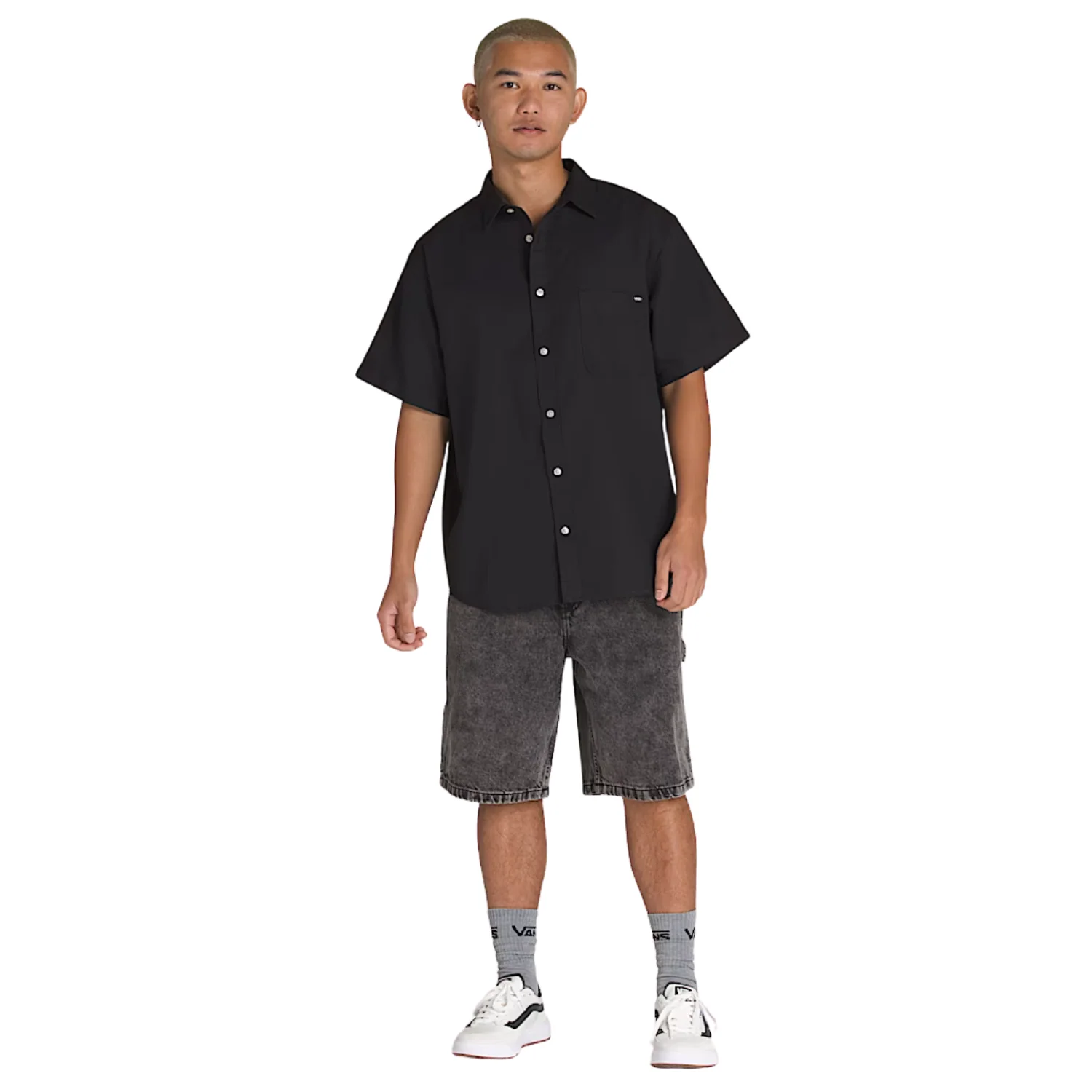 Vans Lawson Solid Short Sleeve Button Up - Men's - Image 7
