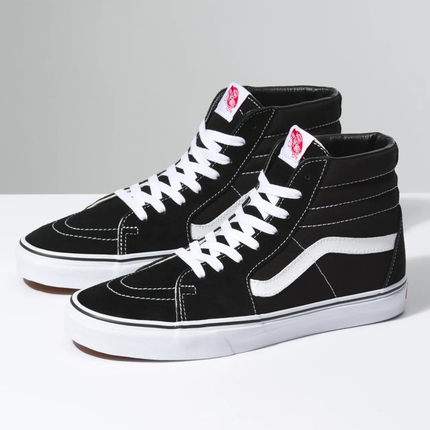 Vans Sk8-Hi Black/Black/White - Men's Skate Shoes - Image 2
