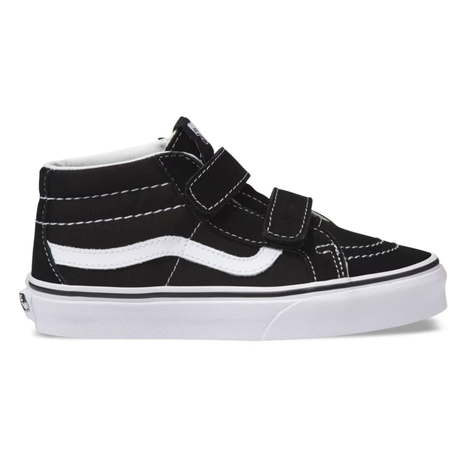 Vans Sk8-Mid Reissue V Black / True White Toddler Shoes - Image 4