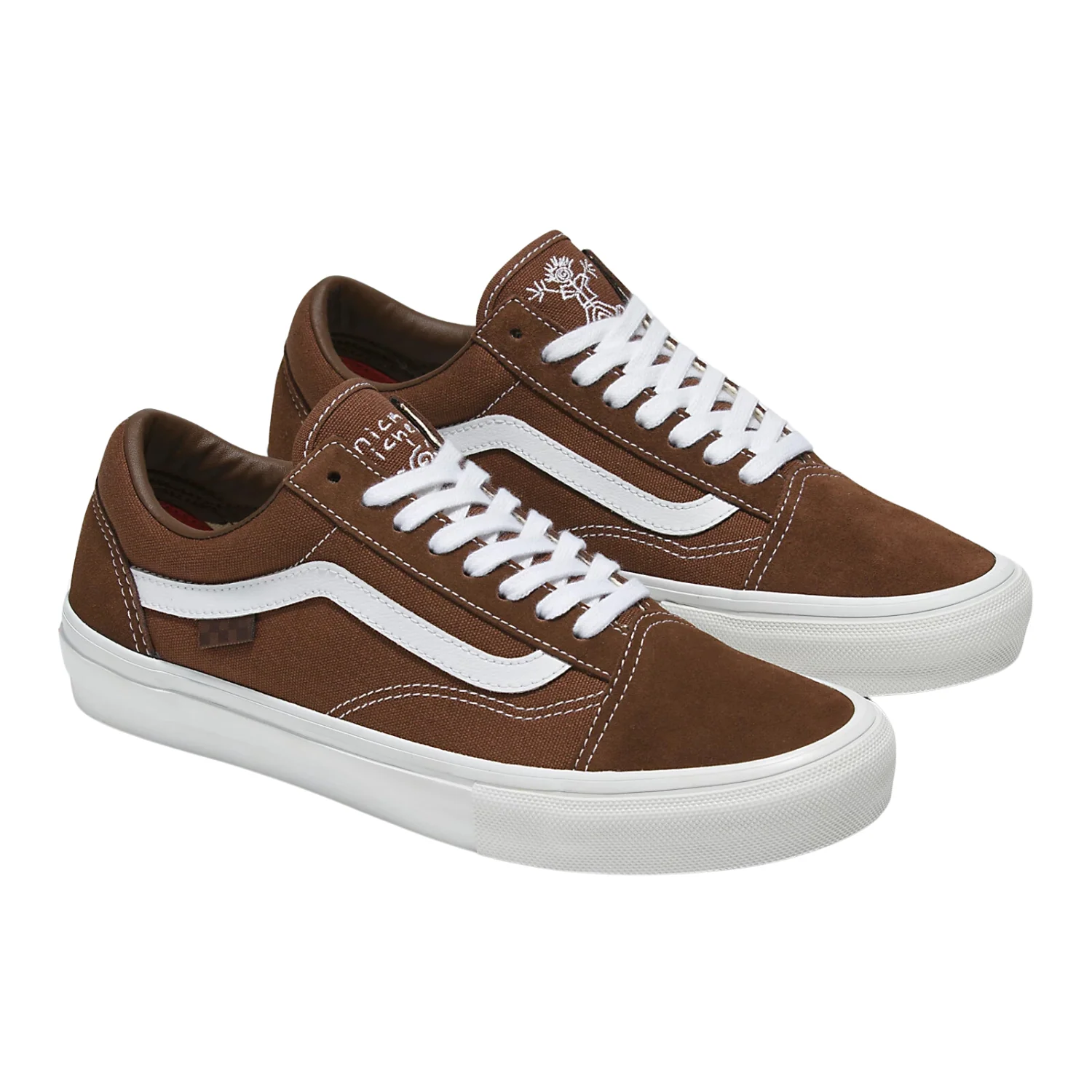 Vans Skate Old Skool (Nick Michel) Brown/White - Image 2