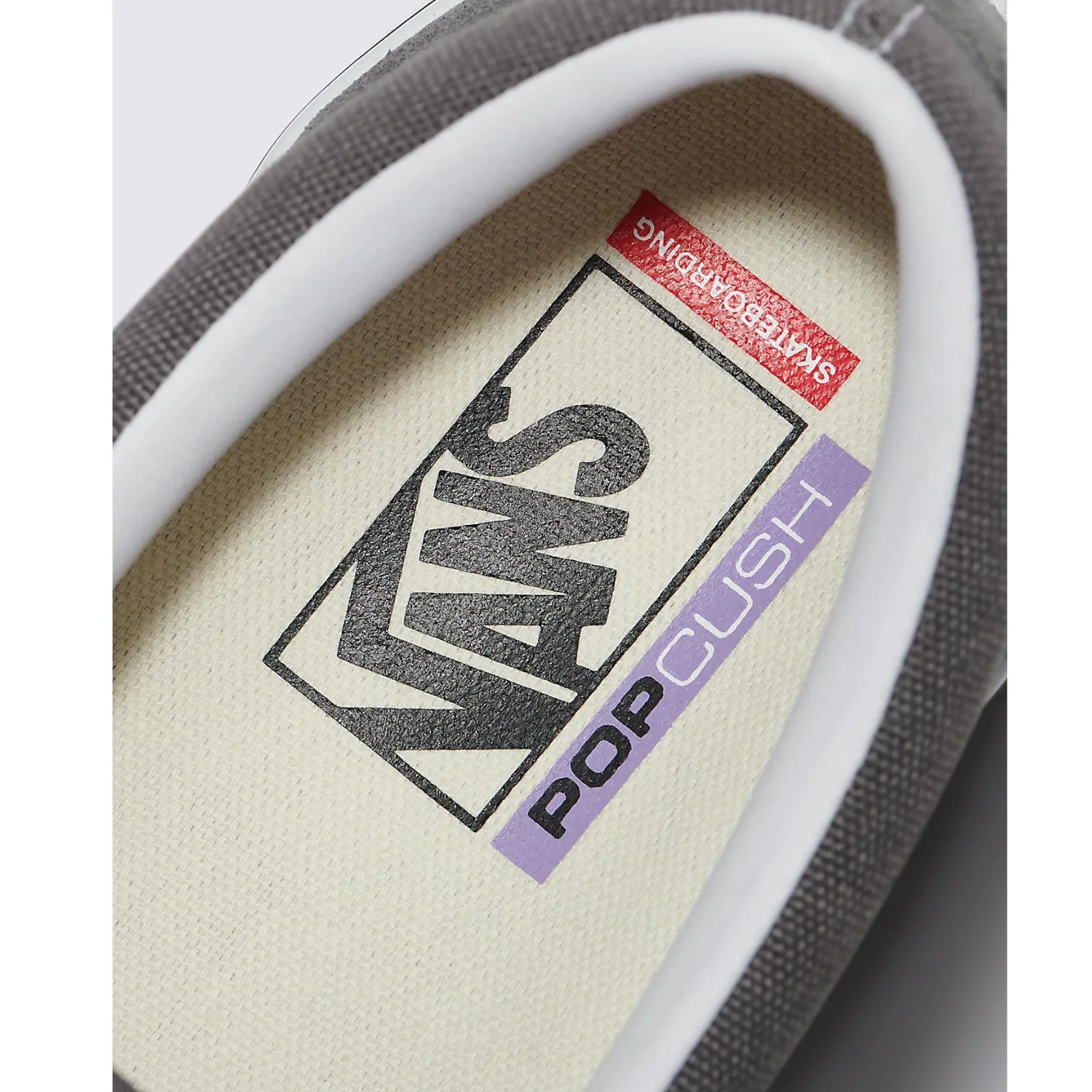 Vans Skate Slip-On Shoes Pewter/White - Image 5